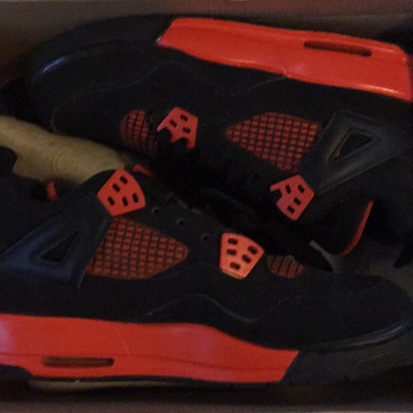 black and orange 4s